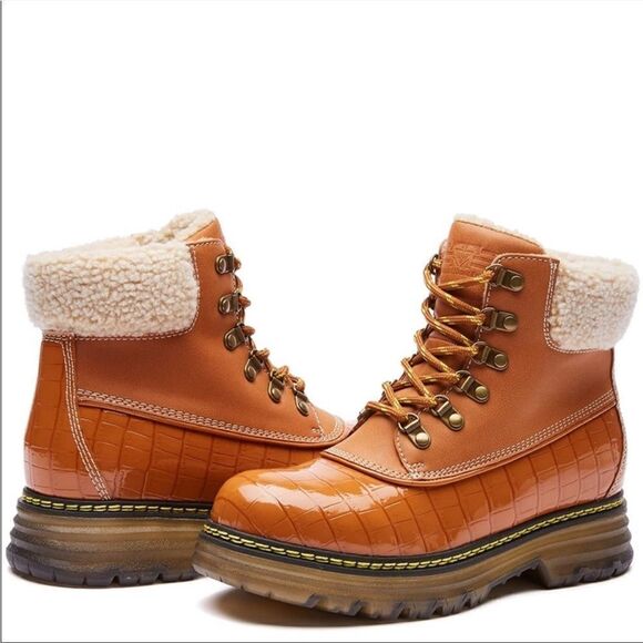 NEW Winter Warm Booties Vegan Leather - Picture 6 of 8